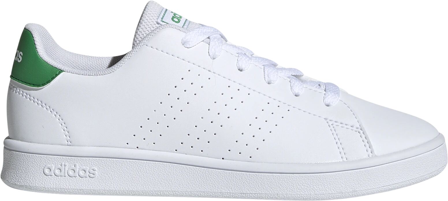 adidas Advantage K, fritidssko barn 37 1/3 Ftwr White/green/gre