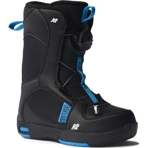 K2 Juniors' Mini Turbo Snowboard Boots Black 33, Black