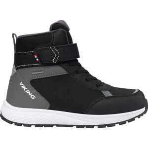 Viking Kids' Equip Sneaker Waterproof Insulated Black/Grey 33, Black/Grey