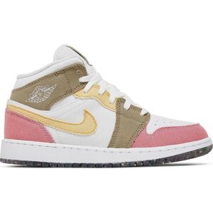 Nike Kids Jordan 1 Mid Se Pastel Vivid Green Grind (Gs) - Size: UK 3.5- EU 36 - Size: UK 3.5- EU 36- - Green - Kids - Size: UK 3.5- EU 36- US 4Y