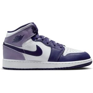 Nike Kids Jordan 1 Mid White Sky J Purple (Gs) - Size: UK 3.5 - EU 36 - Size: UK 3.5 - EU 36 - - purple - Kids - Size: UK 3.5 - EU 36 - US 4Y