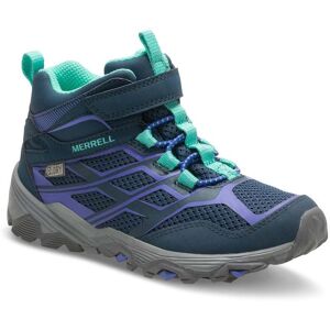 Merrell Girls Moab FST Mid A/C Waterproof Breathable Walking Boots Size: UK 10c, Colour: Navy