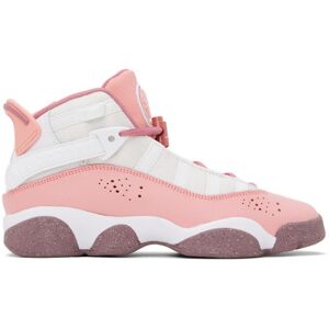 Nike Jordan Kids White & Pink Jordan 6 Rings Big Kids Sneakers  - Coral Chalk/Desert B - Size: US 6Y - unisex