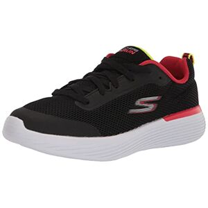 Skechers Boy'S Go Run 400 V2 Omega Sneaker, Black Red Textile Lime Trim, 6 Uk Child