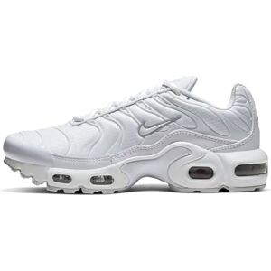 Nike Air Max Plus Gs Great School Trainers Sneakers Fashion Shoes Cw7044 (White/metallic Silver/white 100) Size Uk4 (Eu36.5)