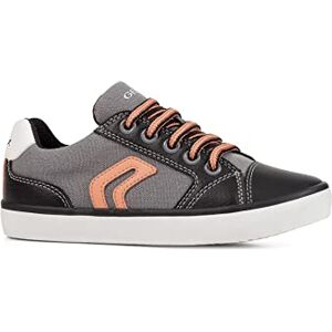 Geox J Gisli Boy Sneaker, Grey/Orange, 8.5 UK Child