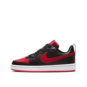 Nike Court Borough Low 2 (GS), Boy's Basketball Shoe, Black/University Red-White, 6 UK (40 EU)