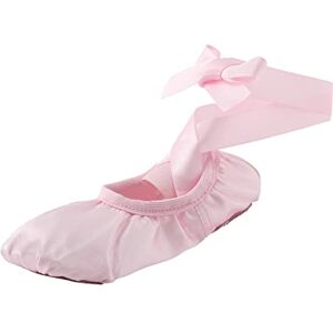 Fucouture Infant Size 4 Shoes Girls Children Dance Shoes Strap Ballet Shoes Toes Indoor Yoga Training Shoes Kid Apparel (Pink, 12.5 Little Child)