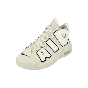 Nike Air More Uptempo Gs Older Kids Fashion Trainers Sneakers Shoes Fd0022 (Photon Dust/white/black/metallic Silver 001) Size Uk4.5 (Eu37.5)