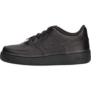 Nike Unisex Air Force 1 (Gs)' Basketball Shoes, Black Black Black 009, 4 Uk