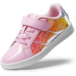 Dream Pairs Girls Boys Sneakers Toddler Little Kids Tennis School Walking Trainers Shoes,Size 3 Big Kid,Pink,Sdfs2210k