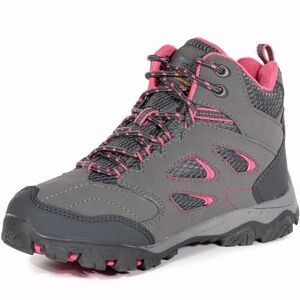 Regatta Holcombe IEP Jnr High Rise Hiking Boots, Grey (Steel/Tulip 3df), 10 UK Child