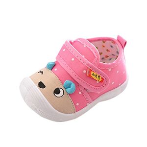 Generic Toddler Squeaky Shoes Baby Boy Girl First-Walking Sneakers Infant Soft Sole Little Kid Boys Girls Trainers Suitable (Pink, 2.5)