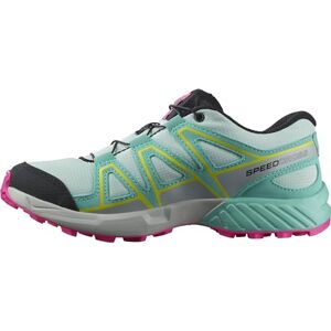 Salomon Speedcross J Unisex Kids Shoes, Outdoor Running Walking Hiking, Precise fit, Grip, and Practical comfort, Bleached Aqua, 12.5K