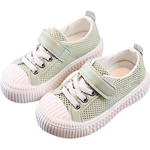 Generic Size 2 Shoe Summer Thin Mesh Rubber Sole Lightweight Breathable Non Slip Children'S Casual Sports Shoes High Top Toddler (Green, 5 Infant)