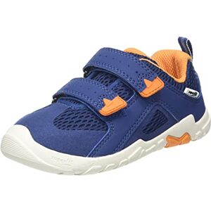 Superfit Boy's Trace Sneaker, Blue Orange 8000, 11.5 UK Child