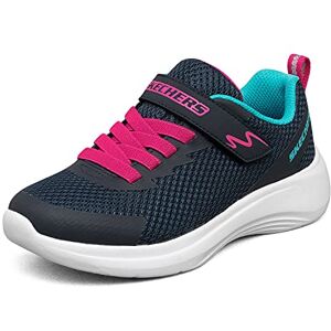 Skechers Girls Selectors Jammin' Jogger Sneaker, Navy, 12 UK