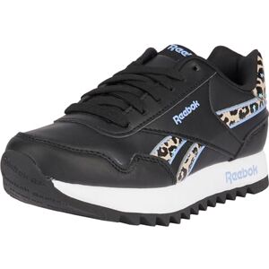 Reebok Girl's Royal Classic Jogger Platform Sneaker, Core Black Lilac Glow Modern Beige, 10.5 UK