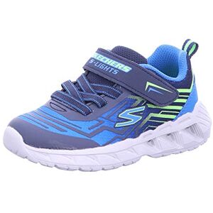 Skechers Boys Magna-Lights Bozler Trainer In Blue - Size 5 Child Uk - Blue