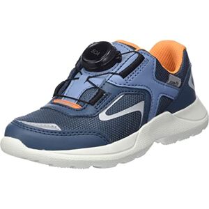 Superfit Boy's Rush Sneaker, Blue/Orange 8010, 11.5 UK Child