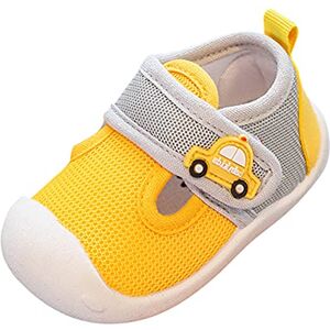 Generic Boys Girls Sandals Walking Shoes Infant Kids Girls Boys Baby Shoes Sport Running Girls Mesh Shoes Baby Shoes Beach Shoes Kids(Yellow,6)