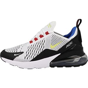 Boy's Nike Air Max 270 Gs sneaker, White Black, 4.5 UK