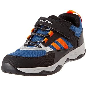 Geox J Calco Boy A Sneaker, Dk Blue Orange, 8.5 UK Child