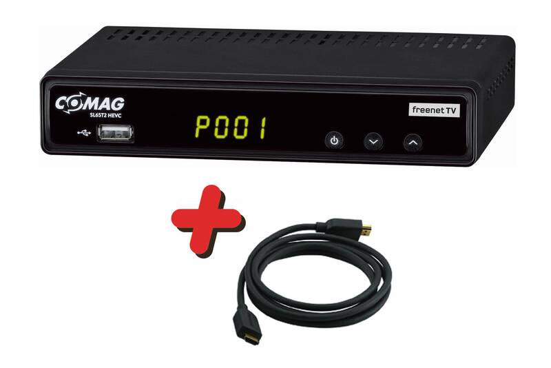 Comag DVB-T2 Receiver SL65 T2 + GRATIS dazu: HDMI Kabel