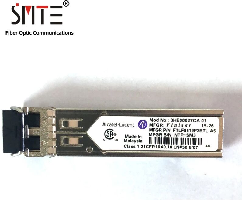 Alcatel-Lucent 3HE00027CA 01 FTLF8159P3BTL-A5 LC 850nm 0.2km 1.25G Multimode SFP Fiber Optical Module Transceiver