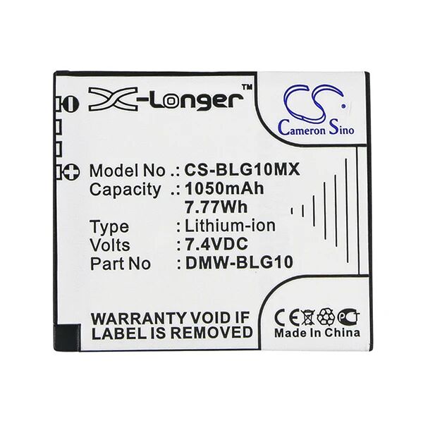 Cameron Sino Blg10Mx Battery Replacement For Panasonic Camera