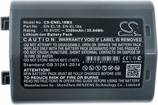 Cameron Sino Enel18Mx Battery Replacement For Nikon Camera