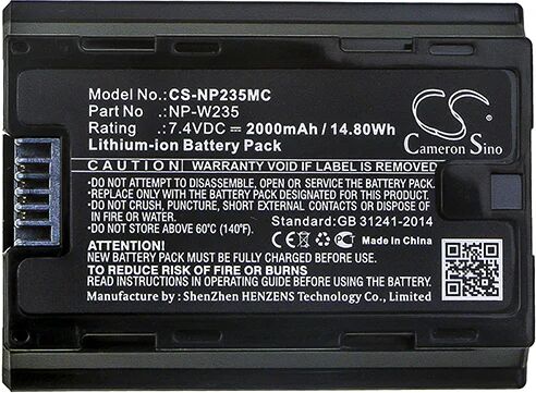 Cameron Sino Np235Mc Battery Replacement For Fujifilm Camera