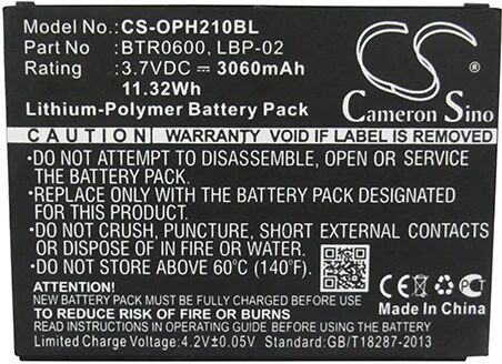 Cameron Sino Oph210Bl Battery Replacement For Opticon Barcode Scanner