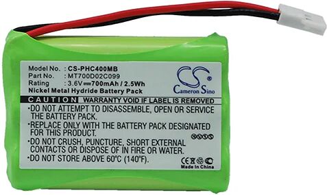 Cameron Sino Phc400Mb Battery Replacement For Philips Baby Phone