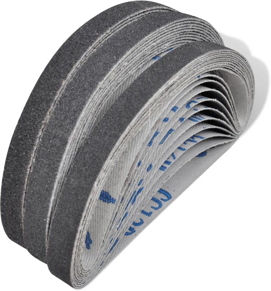 vidaXL Lot de 30 courroies abrasives pour ponceuse à bande pneumatique