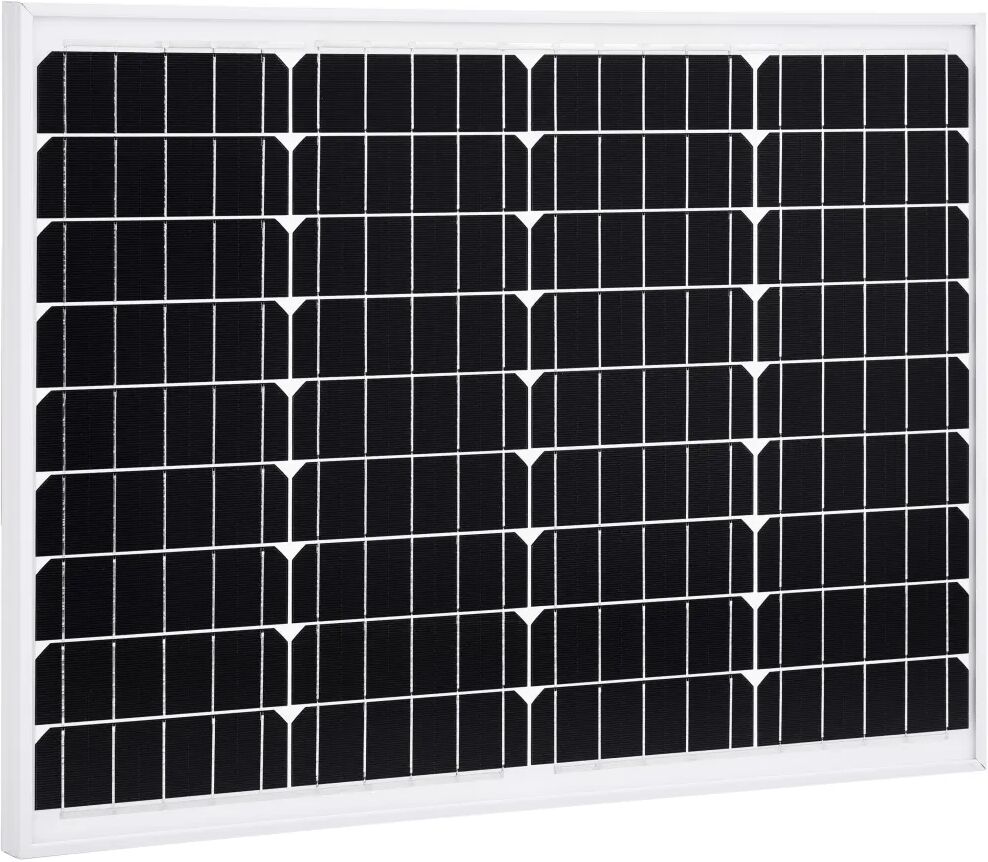 vidaXL Panneau solaire 50 W Monocristallin Aluminium Verre de sécurité