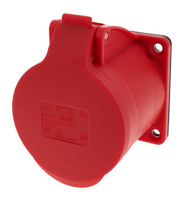 PCE 325-6 Mounting 32A 5pol 400V F Red