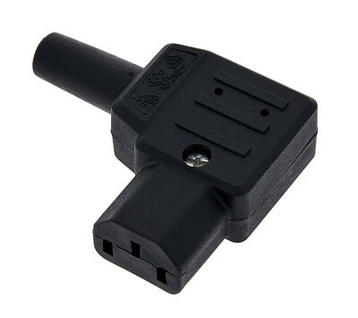 Stairville IEC connector fmale angled C13 Black