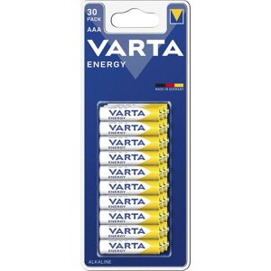 Varta Batterie »30 er Pack ENERGY AAA Micro Batterie Set, made in Germany«,... blau Größe