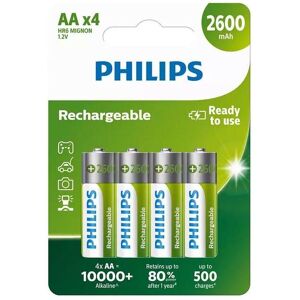 Philips Akku »Akku Rechargeable AA 4 Stück«, 2600 mAh  Größe