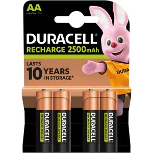 Duracell Batterie »4 Stck, Recharge Ultra AA 2500 mAh«, LR06, 1,2 V,... schwarz/kupferfarben Größe