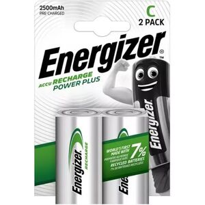 Energizer - Power Plus (C), Aufladbare Batterien, 2 Stück, C(Hr14)