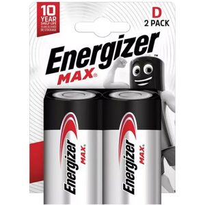 Energizer - Max (D), Alkaline-Batterien, 2 Stück, D(Lr20)