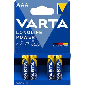 VARTA LONGLIFE Power Batterie, Baugröße AAA, VE 4 Stk, ab 10 VE