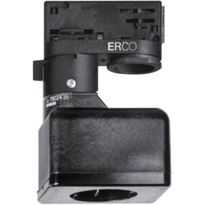 ERCO 3-Phasen-Adapter mit Schuko-Dose, schwarz