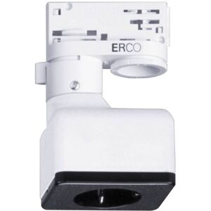 ERCO 3-Phasen-Adapter mit Schuko-Dose, weiß