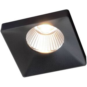 The Light Group GF design Squary Einbaulampe IP54 schwarz 2.700 K