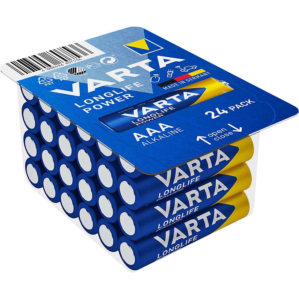 VARTA LONGLIFE Power Batterie AAA VE 24 Stk