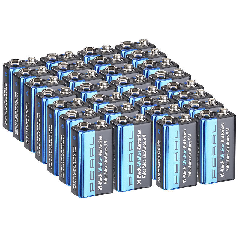 Pearl 30er-Set 9V-Block Alkaline-Batterien