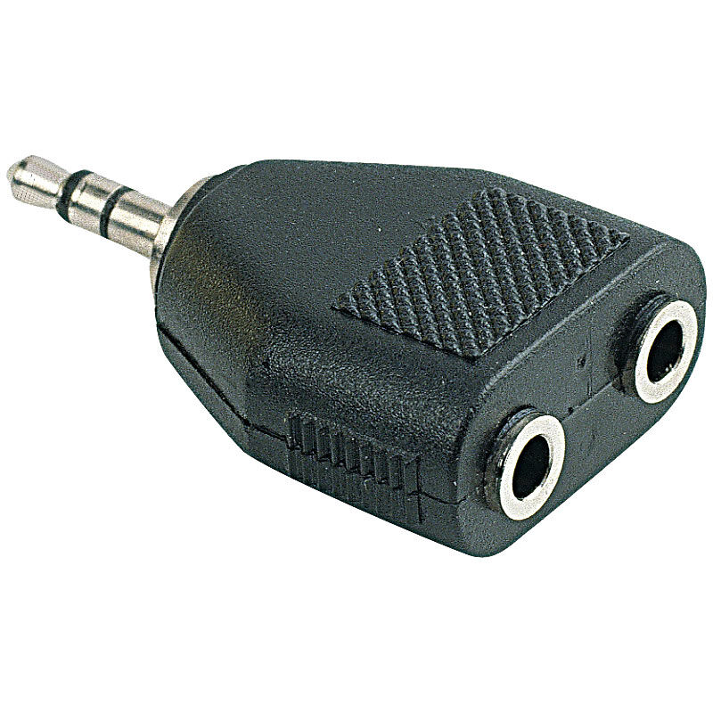 auvisio Stereo-Verteiler 3,5-mm-Klinken-Stecker auf 2x 3,5-mm-Klinken-Buchse